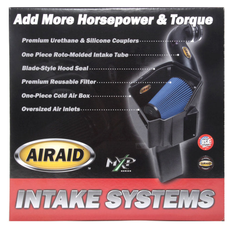 Airaid 03-07 Ford Power Stroke 6.0L Diesel MXP Intake System w/ Tube (Dry / Black Media)