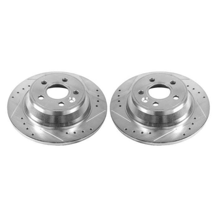 Power Stop 07-11 Volvo S80 Rear Evolution Drilled & Slotted Rotors - Pair