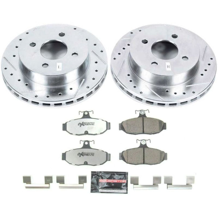 Power Stop 1993 Ford Mustang Rear Z26 Street Warrior Brake Kit