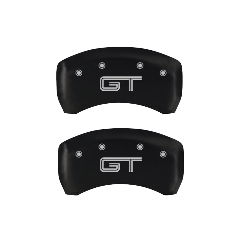 MGP Rear set 2 Caliper Covers Engraved Rear GT Red finish silver ch