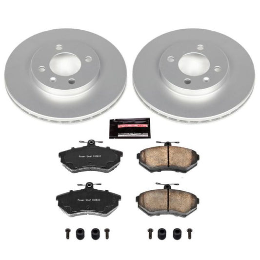 Power Stop 95-02 Volkswagen Cabrio Front Z23 Evolution Sport Coated Brake Kit