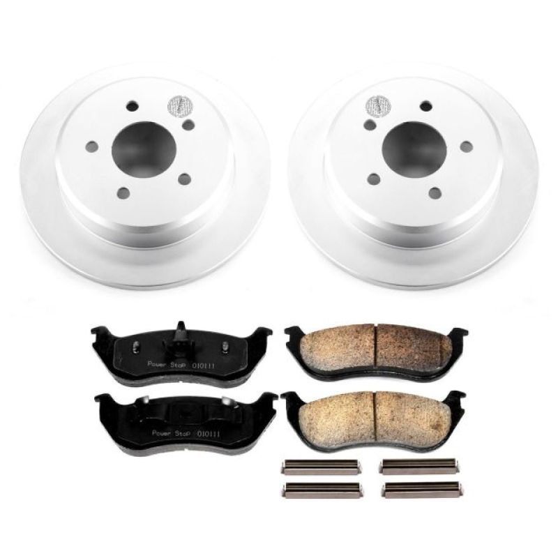 Power Stop 96-02 Ford Crown Victoria Rear Z17 Evolution Geomet Coated Brake Kit