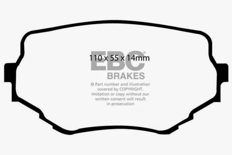 EBC 99-05 Suzuki Grand Vitara 2.5 Greenstuff Front Brake Pads