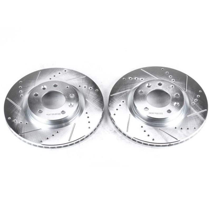 Power Stop 04-08 Mazda RX-8 Front Evolution Drilled & Slotted Rotors - Pair