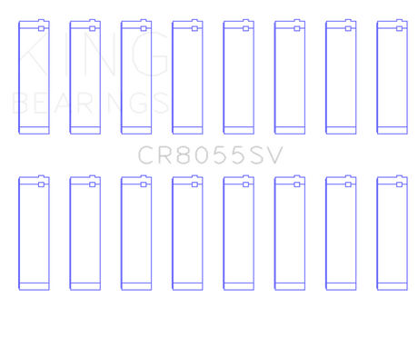 King Ford Powerstroke 6.4L V8 (O/S Housing .002in) (Size +0.75mm) Connecting Rod Bearing Set