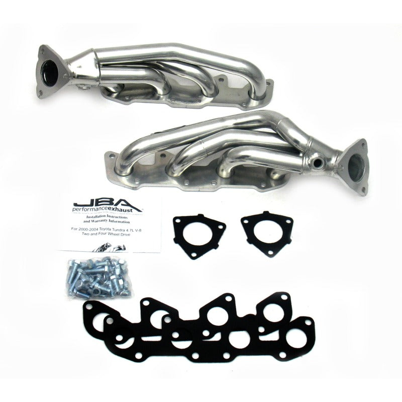 JBA 00-04 Toyota 4.7L V8 1-1/2in Primary Silver Ctd Cat4Ward Header