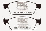 EBC 12+ Ford Focus 2.0 Turbo ST Ultimax2 Front Brake Pads