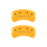 MGP 4 Caliper Covers Engraved F & R Crossfire Yellow Finish Black Char 2004 Chrysler Crossfire