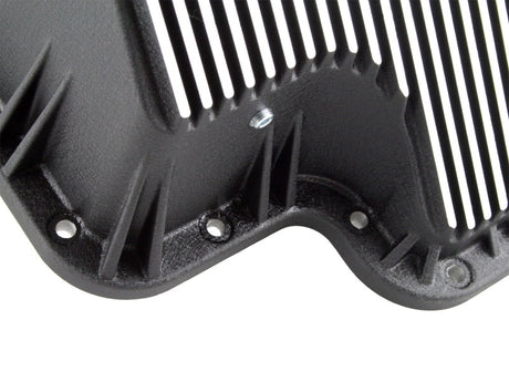 aFe Transmission Pan (Black); Ford Diesel Trucks 03-10 V8-6.0/6.4L (td)