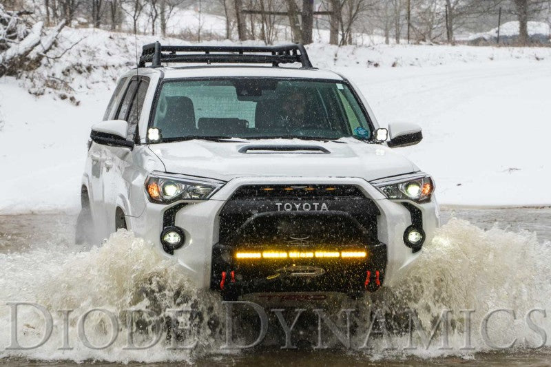 Diode Dynamics 10-21 Toyota 4Runner SS3 LED Ditch Light Kit - Yellow Pro Combo