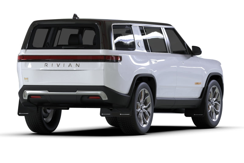 Rally Armor 22-24 Rivian R1S Black UR Mud Flap w/White Logo