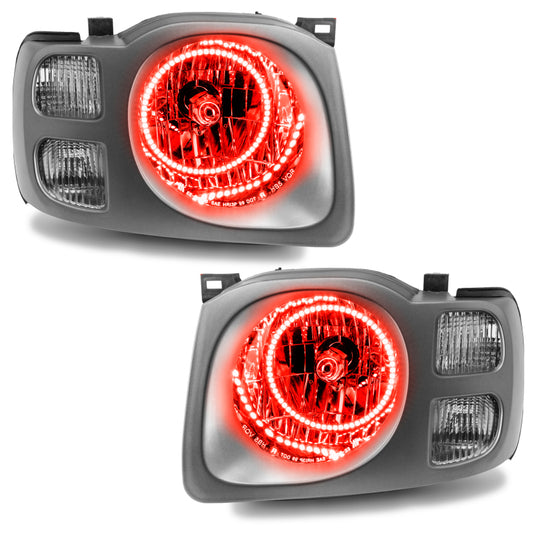 Oracle Lighting 02-04 Nissan Xterra SE Pre-Assembled LED Halo Headlights -Red SEE WARRANTY