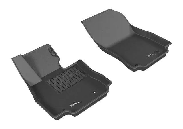 3D MAXpider 2016-2020 Toyota/Scion Yaris/Yaris Ia/Ia Kagu 1st Row Floormat - Black 3D MAXpider