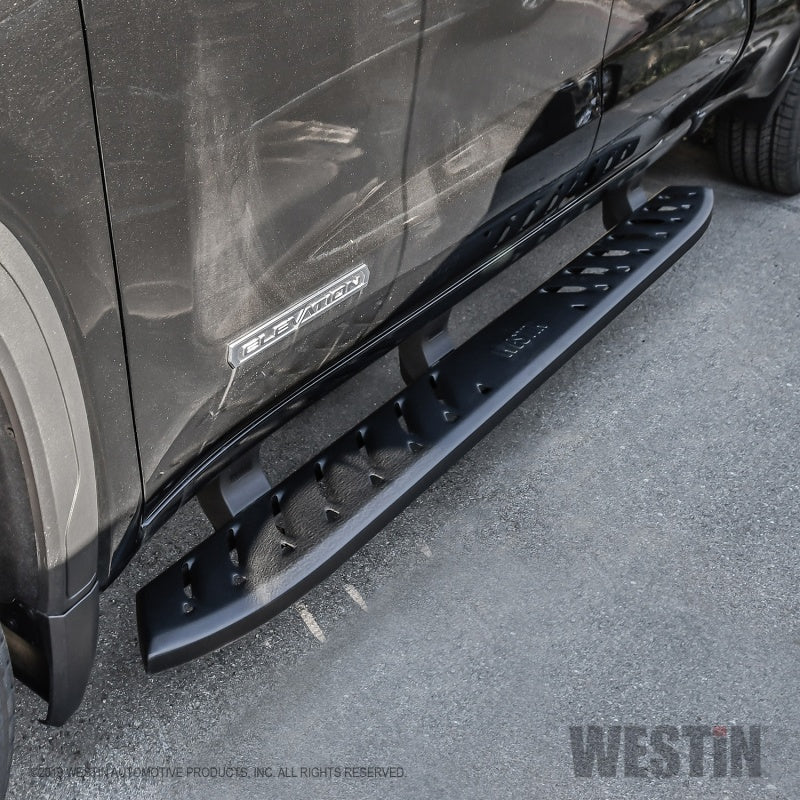 Westin 2019 Chevrolet Silverado/Sierra 1500 Crew Cab Thrasher Running Boards - Textured Black