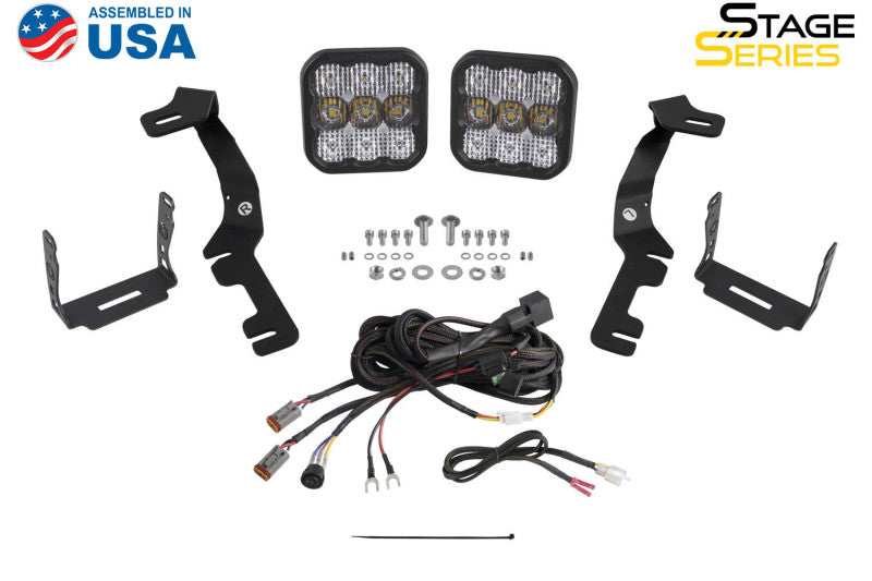 Diode Dynamics Stage Series Ditch Light Kit for 2019-Present Ram SS5 - Yellow Pro Combo