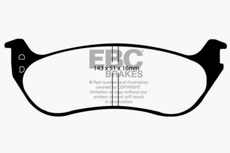 EBC 06-10 Ford Explorer 4.0 2WD Ultimax2 Rear Brake Pads