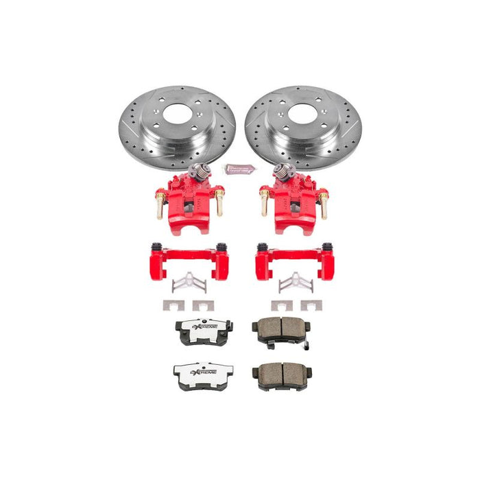 Power Stop 92-96 Honda Prelude Rear Z26 Street Warrior Brake Kit w/Calipers