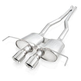 Stainless Works 2009-15 Cadillac CTS-V Coupe 3in Catback System X-Pipe Chambered Mufflers 4in Tips