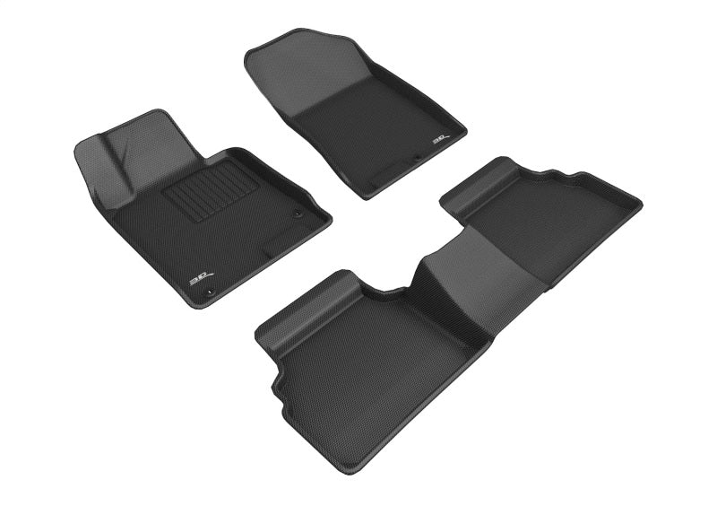 3D MAXpider 2021+ Kia K5 FWD Kagu 1st & 2nd Row Floormats - Black