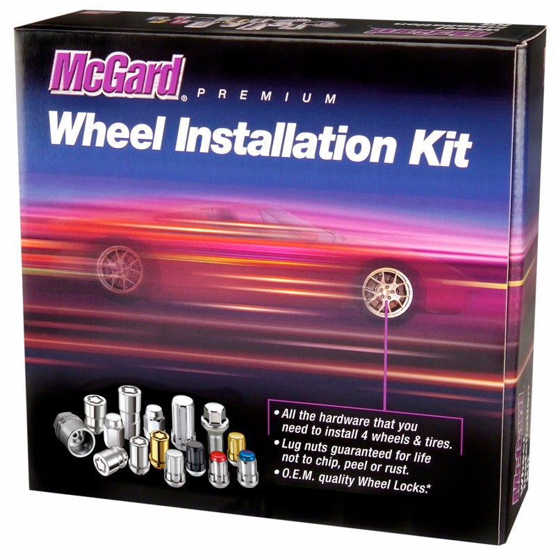 McGard SplineDrive Tuner 5 Lug Install Kit w/Locks & Tool (Cone) M12X1.5 / 13/16 Hex - Chrome