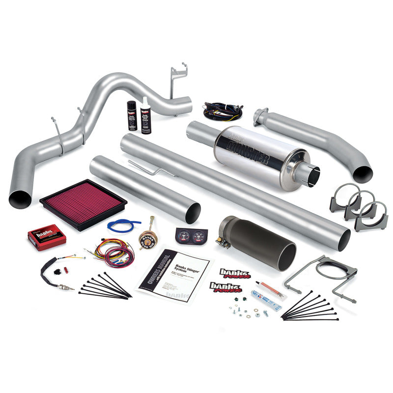 Banks Power 99-00 Dodge 5.9L Std Cab Stinger System - SS Single Exhaust w/ Black Tip