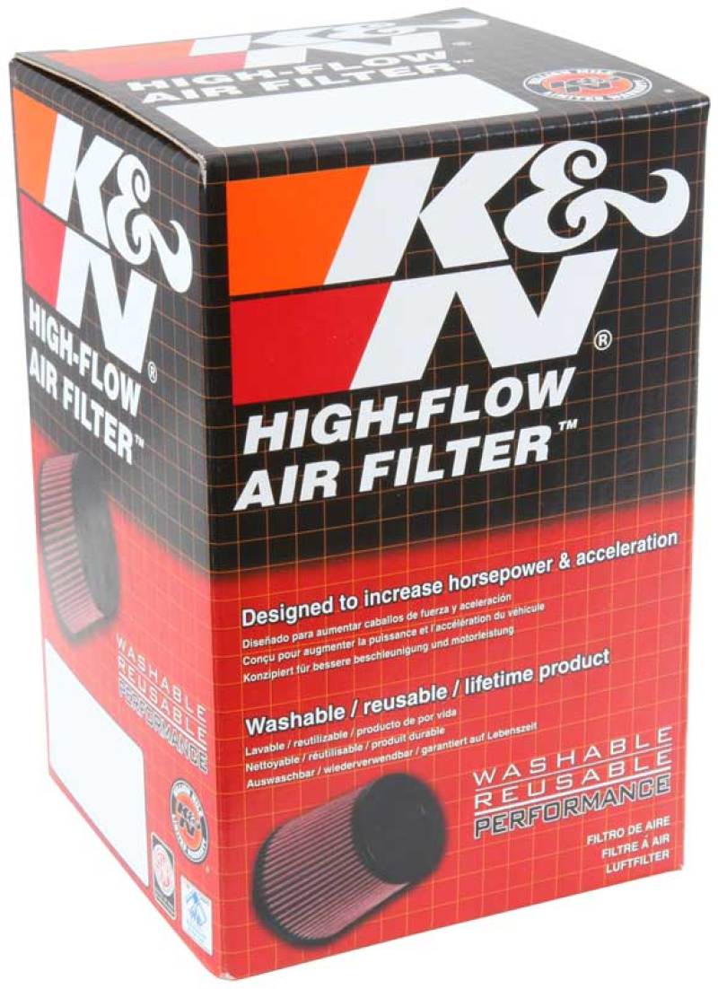 K&N 1-3/4in FLG 4 X 2-7/8in B 3 X 2in T 2-3/4in L (2 PER BOX) Universal Clamp-On Air Filter