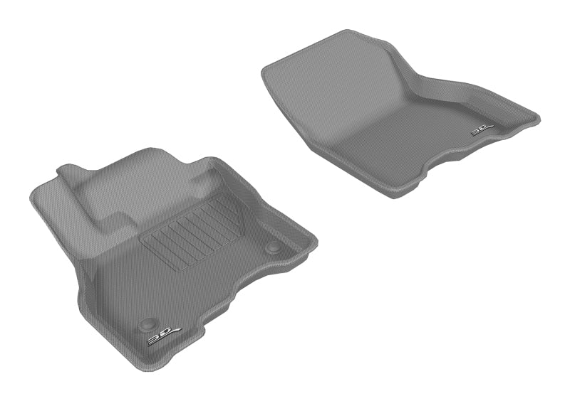 3D MAXpider 2013-2019 Nissan Leaf Kagu 1st Row Floormat - Gray