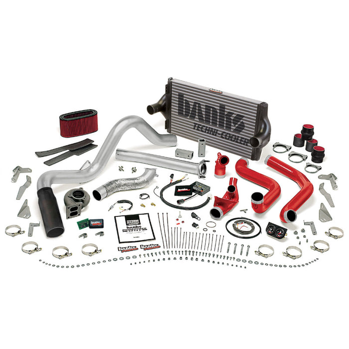 Banks Power 95.5-97 Ford 7.3L Auto PowerPack System - SS Single Exhaust w/ Black Tip