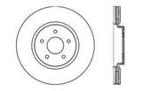 StopTech Nissan 370z / Infiniti G37 SportStop Drilled Front Left Rotor