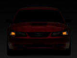 Raxiom 99-04 Mustang Axial Series OEM Style Replacement Headlights- Black Housing (Clear Lens)