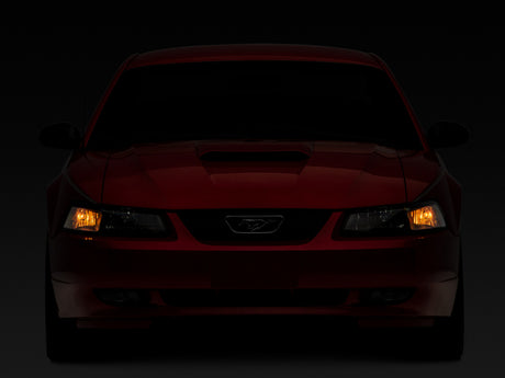Raxiom 99-04 Mustang Axial Series OEM Style Replacement Headlights- Black Housing (Clear Lens)
