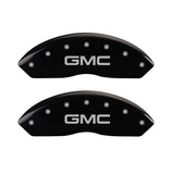 MGP 4 Caliper Covers Engraved Front & Rear GMC Black Finish Silver Char 2009 GMC Savana 2500
