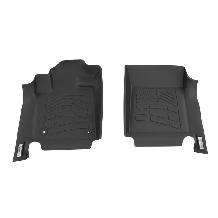 Westin 09-12 Ford F-150 Reg/SuprCab/SuprCrew (w/1 Ret Hook) Wade Sure-Fit Floor Liners Front - Blk