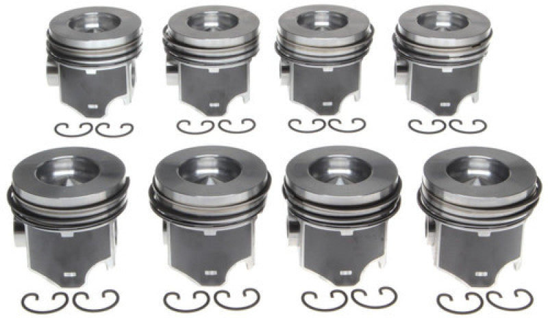 Mahle OE GM 5.7L 350 V8 Flat Top .030 w/ P Aftermarket Version Piston Set (Set of 8)