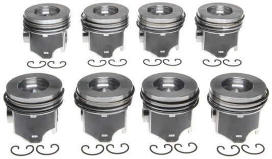 Mahle OE NAVI 7.3L IDI Turbo Dsl V8 T .020 w/ PC Piston Set (Set of 8)