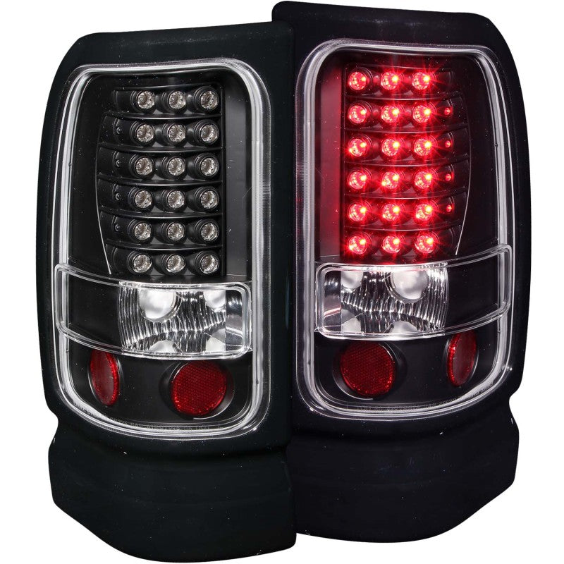 ANZO 1994-2001 Dodge Ram LED Taillights Black