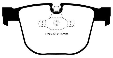 EBC 08-10 BMW M3 4.0 (E90) Yellowstuff Rear Brake Pads