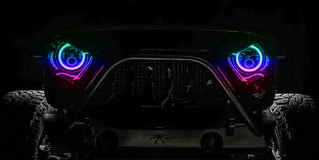Oracle 7in High Powered LED Headlights - Black Bezel - Dynamic - Dynamic