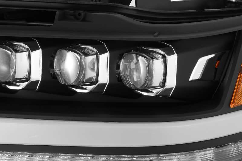 AlphaRex 19-20 Ram 1500HD NOVA LED Proj Headlight Plank Style Matte Blk w/Activ Light/Seq Signal/DRL