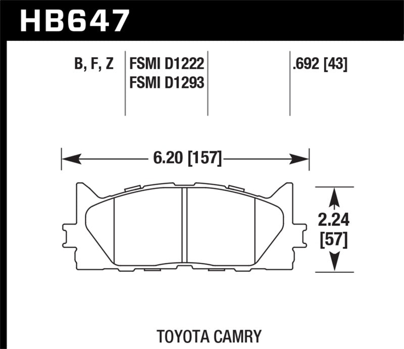 Hawk Performance Ceramic Street Brake Pads