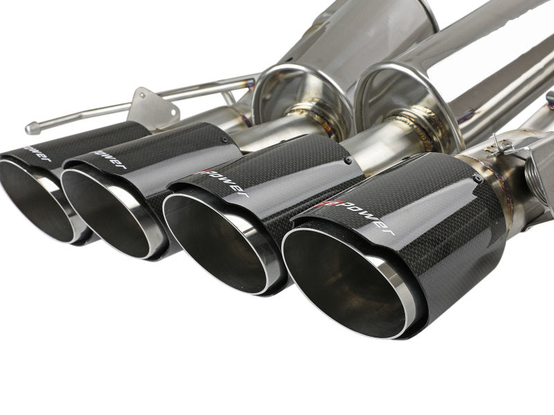 aFe MACH Force-Xp Axle-Back Exhaust System w/ Carbon Fiber Tips Chevrolet Corvette (C7) 14-19 6.2L