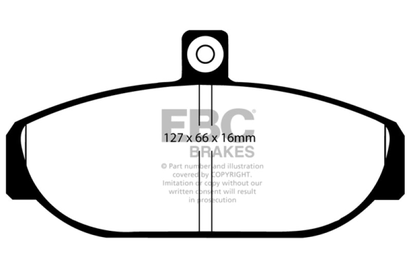 EBC 85-93 Volvo 740 2.1 (Girling) Ultimax2 Front Brake Pads