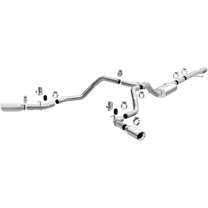 MagnaFlow 2019 Chevy Silverado 1500 V8 5.3L Street Series Dual Split Exit Exhaust w/ Polished Tips