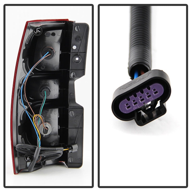 xTune Chevy Suburban 07-13 OEM Style Tail Lights Red Smoked ALT-JH-CSUB07-OE-RSM