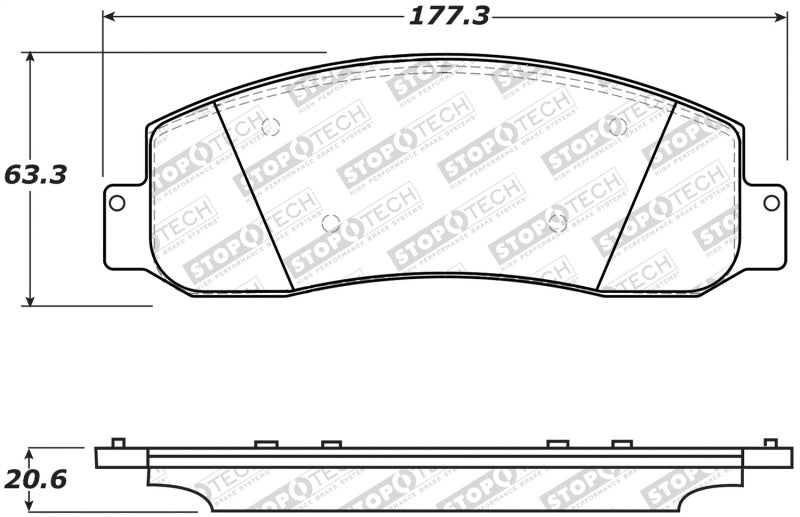 StopTech Street Select Brake Pads - Rear