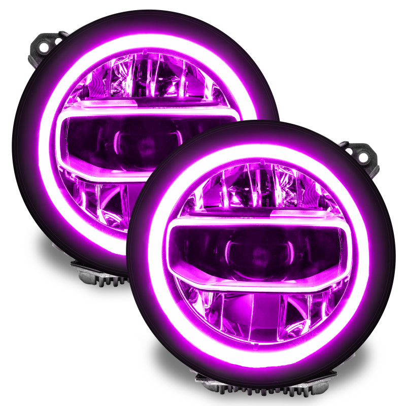 Oracle Jeep Wrangler JL/Gladiator JT RGB+W Headlight DRL Kit - ColorSHIFT w/o Cntrl