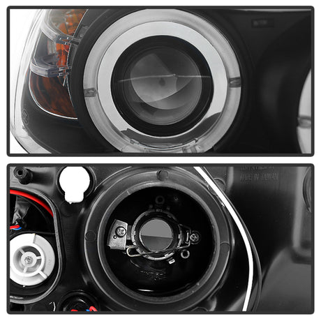Spyder BMW E90 3-Series 06-08 Projector LED Halo Amber Reflector Rplc Bulb Blk PRO-YD-BMWE9005-AM-BK