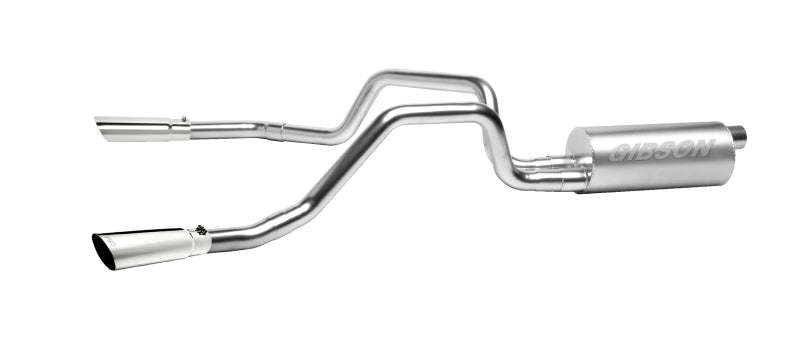 Gibson 04-10 Nissan Titan LE 5.6L 2.5in Cat-Back Dual Split Exhaust - Stainless