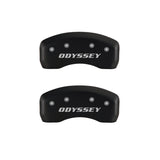 MGP 4 Caliper Covers Engraved Front Honda Engraved Rear Odyssey Red finish silver ch