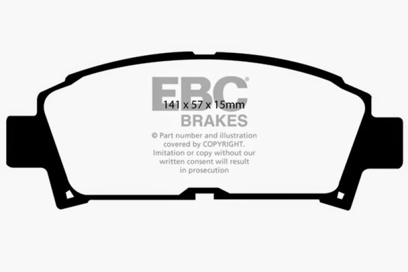 EBC 93-95 Toyota MR2 2.0 Turbo Redstuff Front Brake Pads